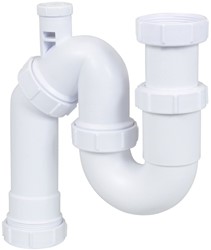 McAlpine Universeel Sifon Met Beluchter En Wasmachineaansluiting 1 1/2" x 40 MM