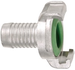 GEKA Plus RVS snelkoppeling met slangtule 40 bar