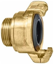 GEKA plus koppeling voor sproeistok soft rain - messing - 3/4'' buidr. draaibaar