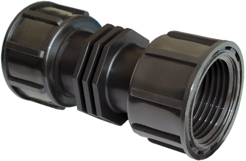 PP koppeling binnendraad 1 met O-ring''