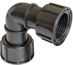 PP Knie binnendraad 1 met O-ring''