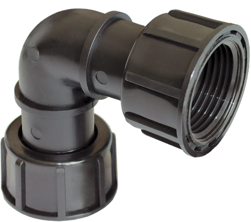 PP Knie binnendraad 1 met O-ring''