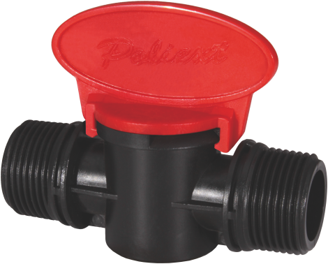 Afsluiter met koppeling buitendraad