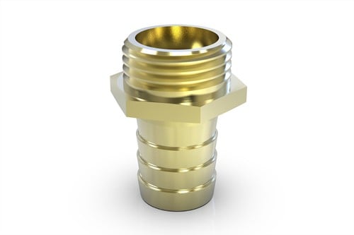 Messing Slangpilaar buitendraad x tule