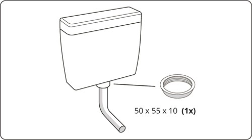 Conische dichting voor reservoiruitloop 50mm-2