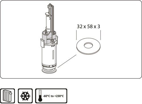 Spoelkastmembraan voor Geberit-2