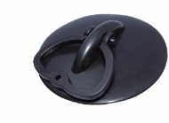 Plugstop universeel met 60mm afdekplaat + kunststof ring