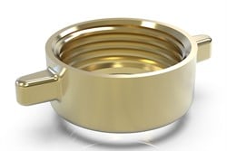 Messing 2/3 schroefkopp. 13/4x1½ conisch