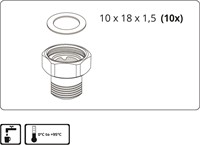 Dichting voor wartelmoer 1/2 ''-2