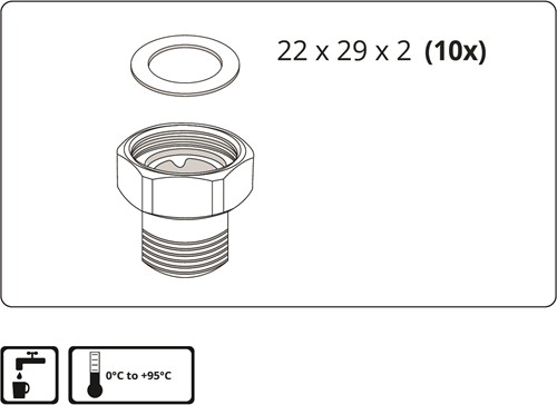Dichting voor wartelmoer 1 ''-2