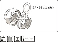 Drinkwater-schroefdichting 3/4 ''-2