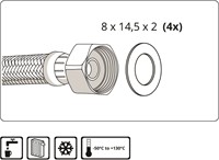 Dichting voor flexibele slang 3/8 ''-2