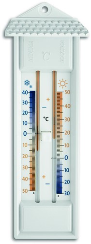 TFA Thermometer analoog max-min kwikvrij - Wit / Oranje - Doosje