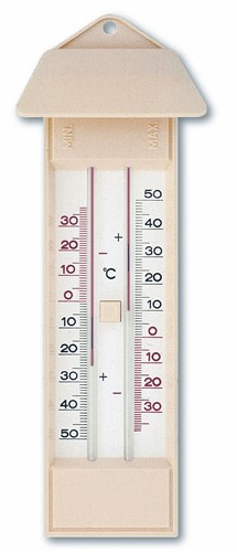 TFA Thermometer analoog max-min kwikvrij - Beige - Blister
