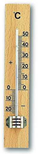 TFA Binnenthermometer analoog van beuken