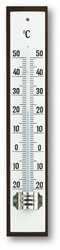 TFA Binnenthermometer analoog van mahonie