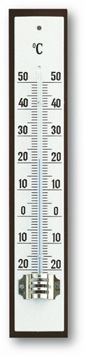 TFA Binnenthermometer analoog van mahonie - Blister