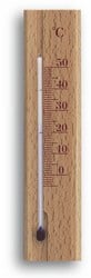 TFA Binnenthermometer analoog van beukenhout