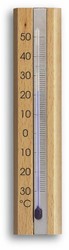 TFA Binnenthermometer analoog van beuken