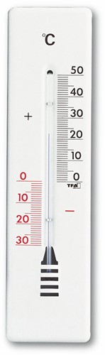 TFA Binnen/buitenthermometer analoog - metaal