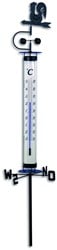 TFA Tuinthermometer analoog met weerhaan en pinwheel