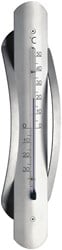 TFA Binnen/buitenthermometer analoog - aluminium