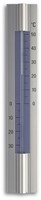 TFA Binnen/buitenthermometer analoog - aluminium