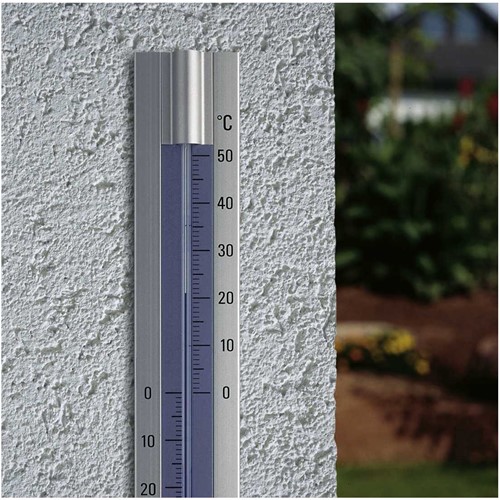 TFA Binnen/buitenthermometer analoog - aluminium-2