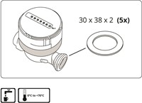 Watermeter-dichting 1 ''-2