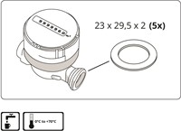 Watermeter-dichting 3/4 ''-2