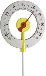 TFA Tuinthermometer analoog Lollipop'' -  aluminium''