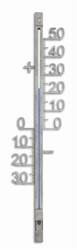 TFA Buitenthermometer analoog - metaal - Zilver