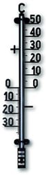 TFA Buitenthermometer analoog - kunststof - Zwart