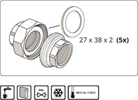 Gas-schroefdichting 1/2 '' HTB DIN 30653-2