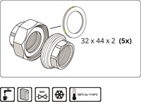 Gas-schroefdichting 1/2 '' HTB DIN 30653-2