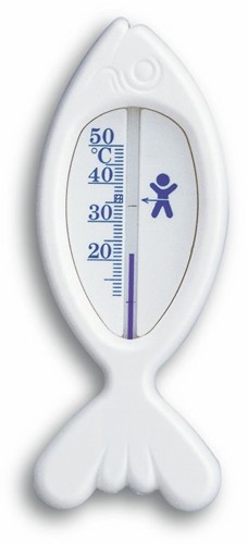 TFA Badthermometer visvorm - kunststof - Wit