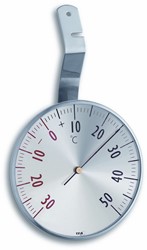 TFA Raamthermometer analoog - RVS - Ø 75 mm