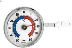 TFA Raamthermometer analoog - Zilver - Ø 72 mm