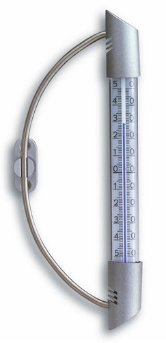 TFA Raamthermometer Orbis'' analoog -  houder van RVS''
