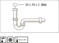 Afvoerdichting 1 1/4 '' voor 32 mm sifons-2