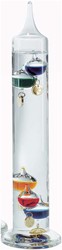 TFA Galileithermometer vloeistofthermometer - multi-color, gouden markeringen, 5 bollen - 34cm