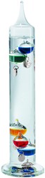 TFA Galileithermometer vloeistofthermometer - multi-color, zilver markeringen, 5 bollen - 34cm