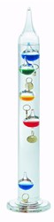 TFA Galileithermometer vloeistofthermometer - multi-color, gouden markeringen, 5 bollen - 28cm