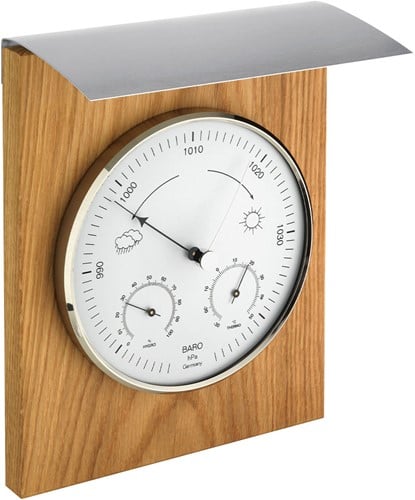 Analoog weerstation voor binnen- en buitengebruik