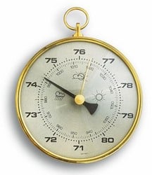TFA Barometer analoog - messing ring