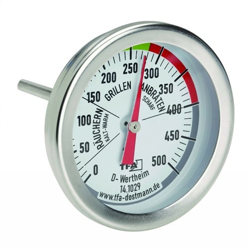 TFA BBQ Grill Smoker thermometer analoog - RVS | Ø 52 x 67mm