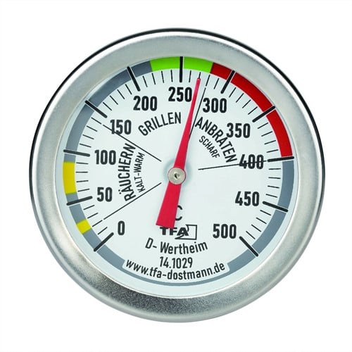 TFA BBQ Grill Smoker thermometer analoog - RVS | Ø 52 x 67mm-2