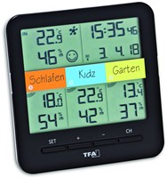 Draadloze thermo-hygrometer met 3 zenders KLIMA@HOME