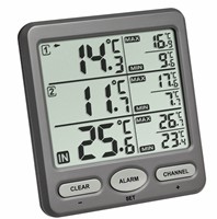 TFA Thermometer draadloos met 2 zenders Trio''''