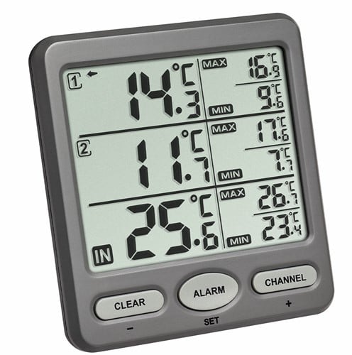 TFA Thermometer draadloos met 2 zenders Trio''''